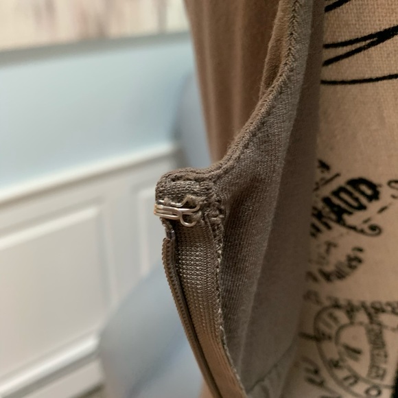 ANN TAYLOR Taupe Dress - Picture 9 of 16